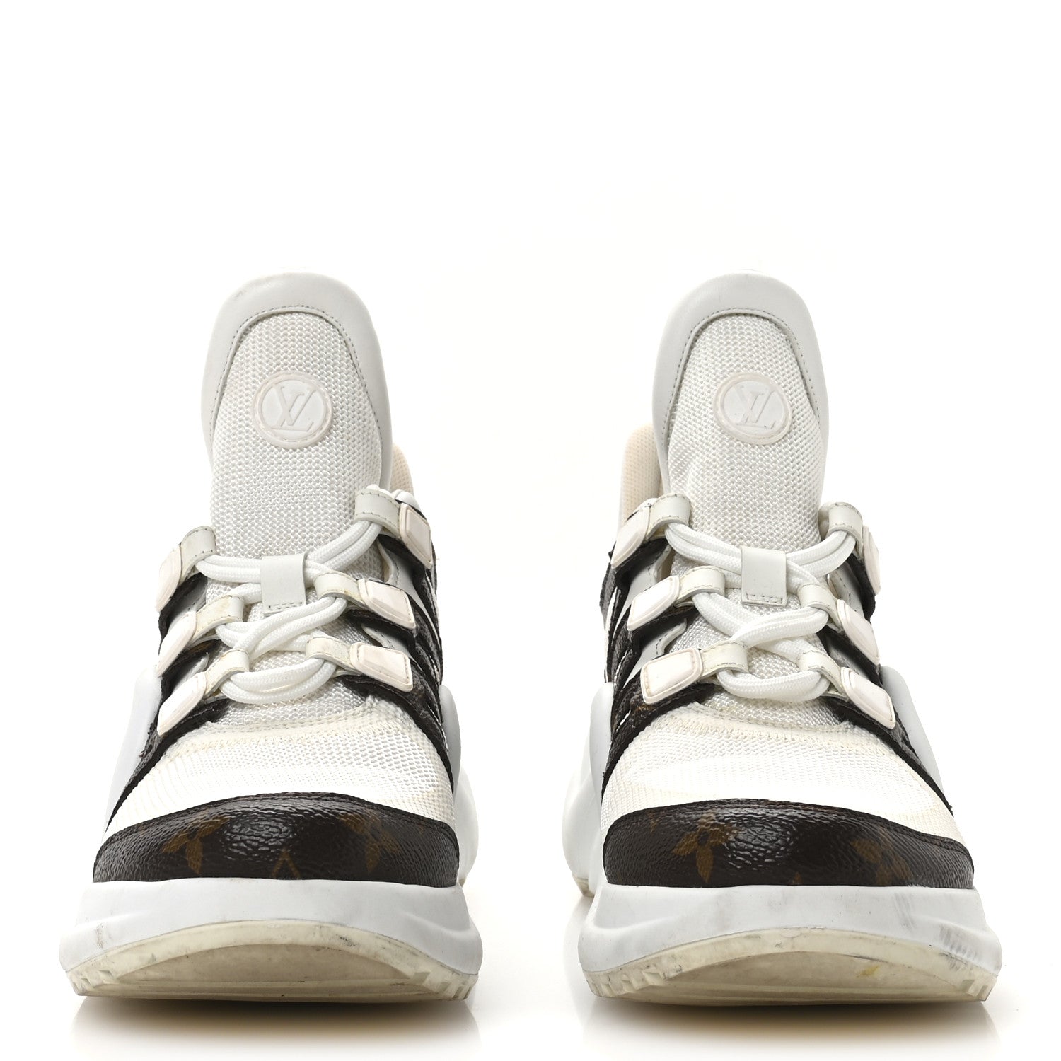 Louis Vuitton Patent Monogram LV Archlight Sneakers 38 White 3 of 8