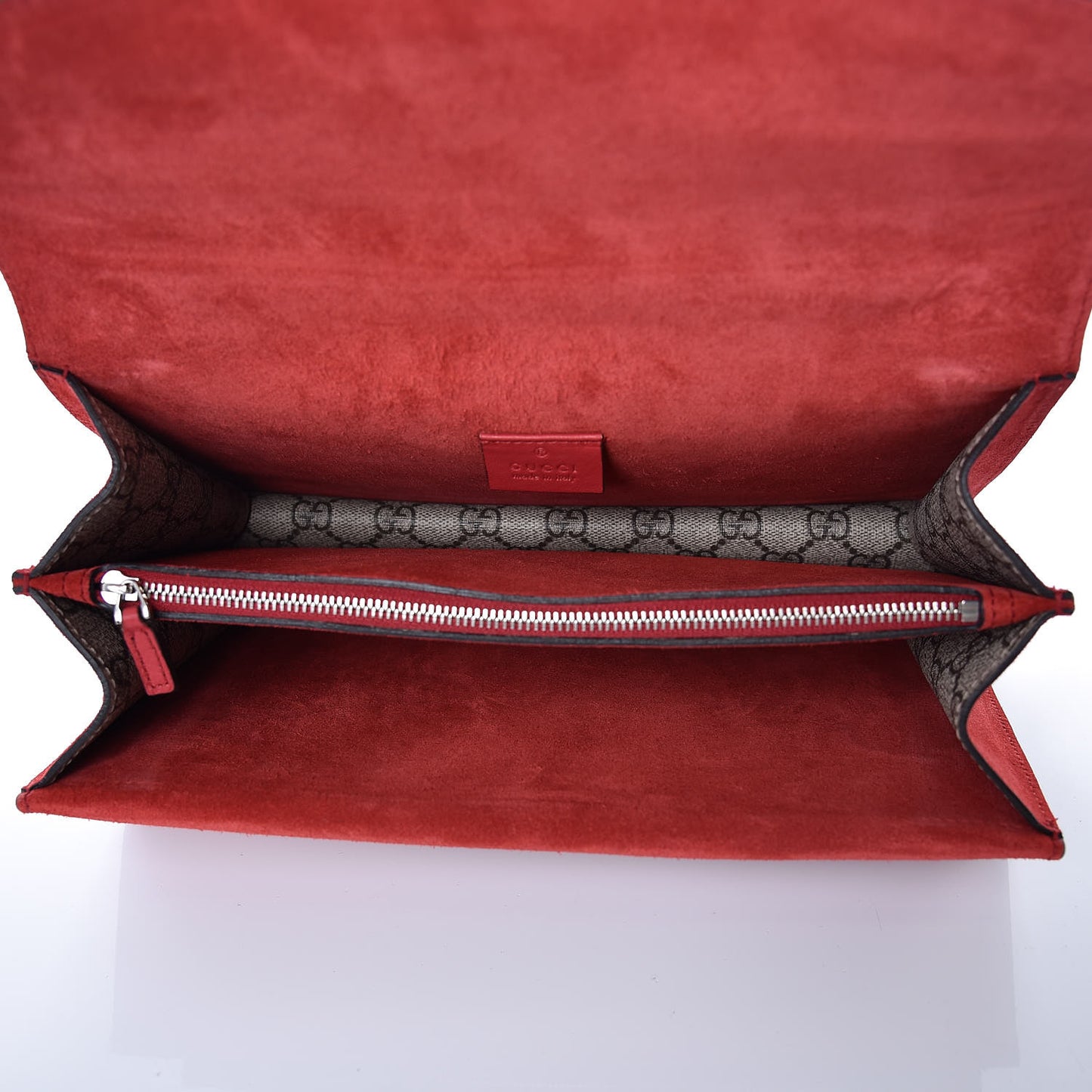 GG Supreme Monogram Small Dionysus Shoulder Bag Red