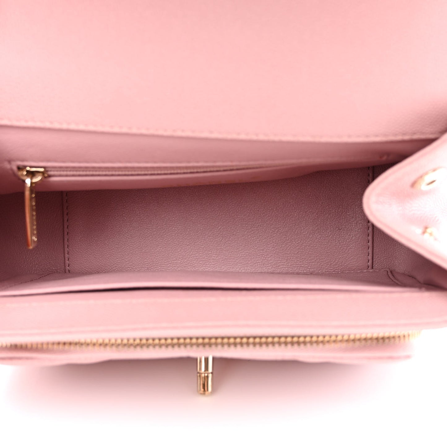 Caviar Quilted Small Business Affinity Flap Light Pink