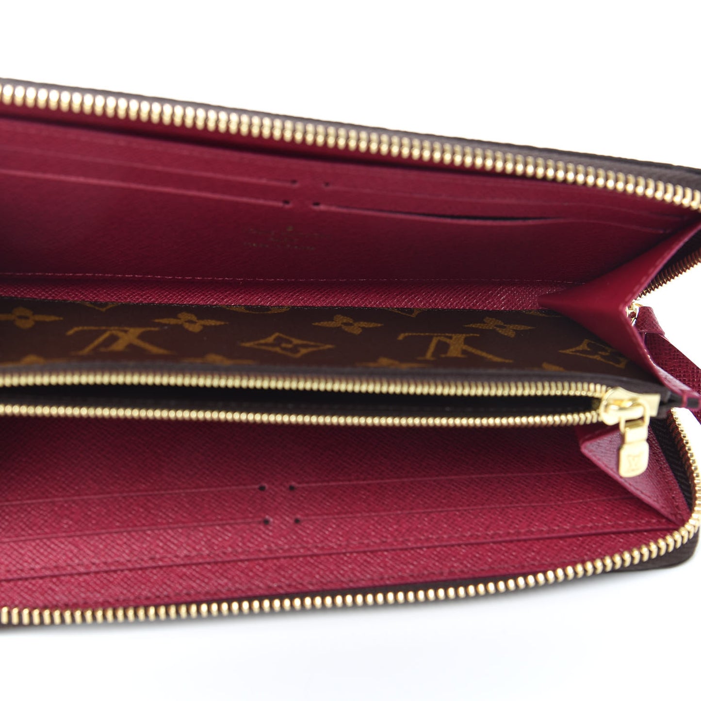 Monogram Clemence Wallet Fuchsia