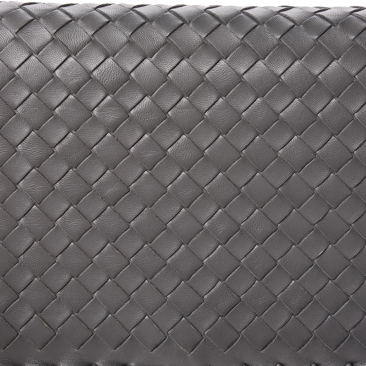 Nappa Intrecciato Dahlia Clutch Crossbody Light Grey