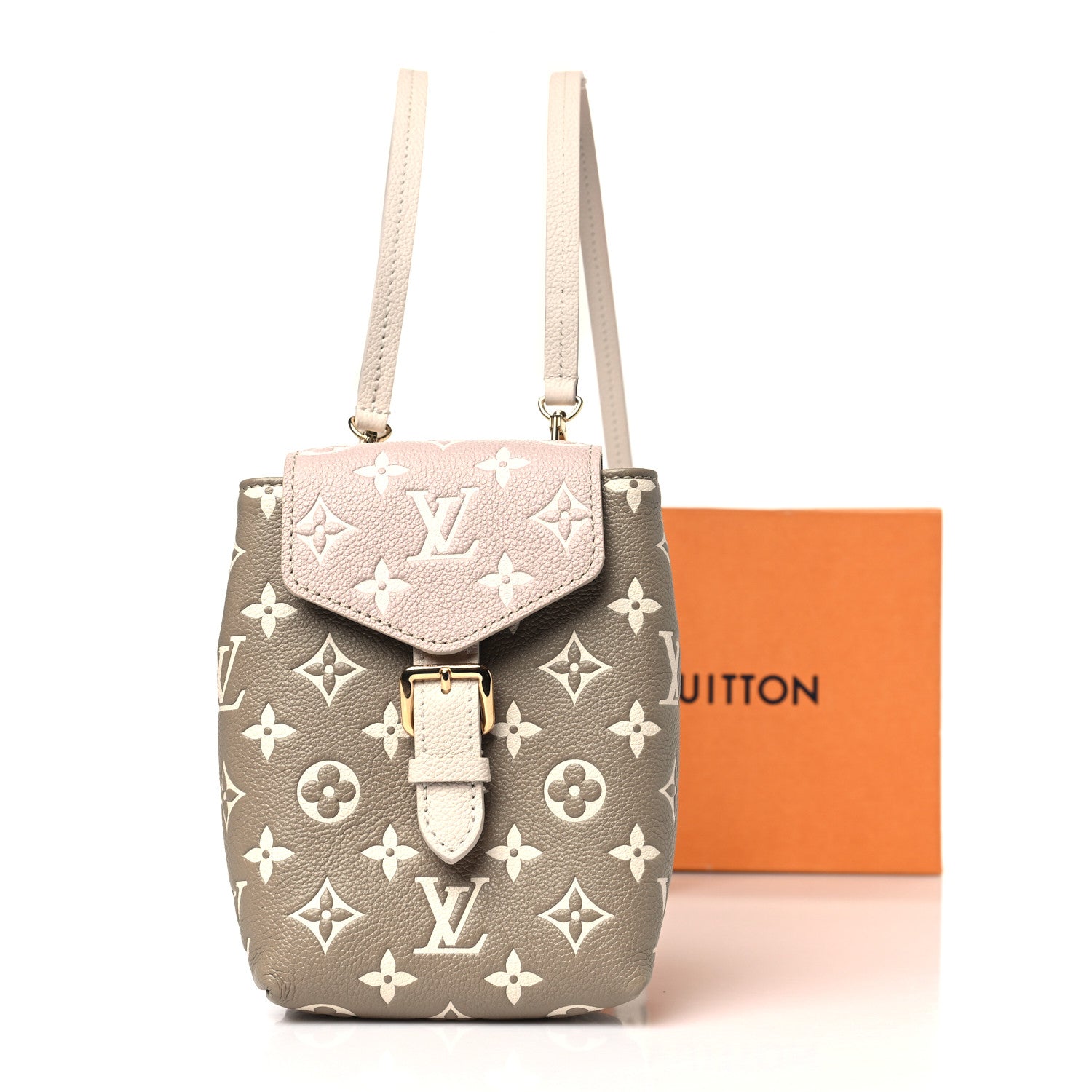 Louis Vuitton Empreinte Monogram Spring in the City Tiny Backpack Kaki Beige Cream 10 of 10