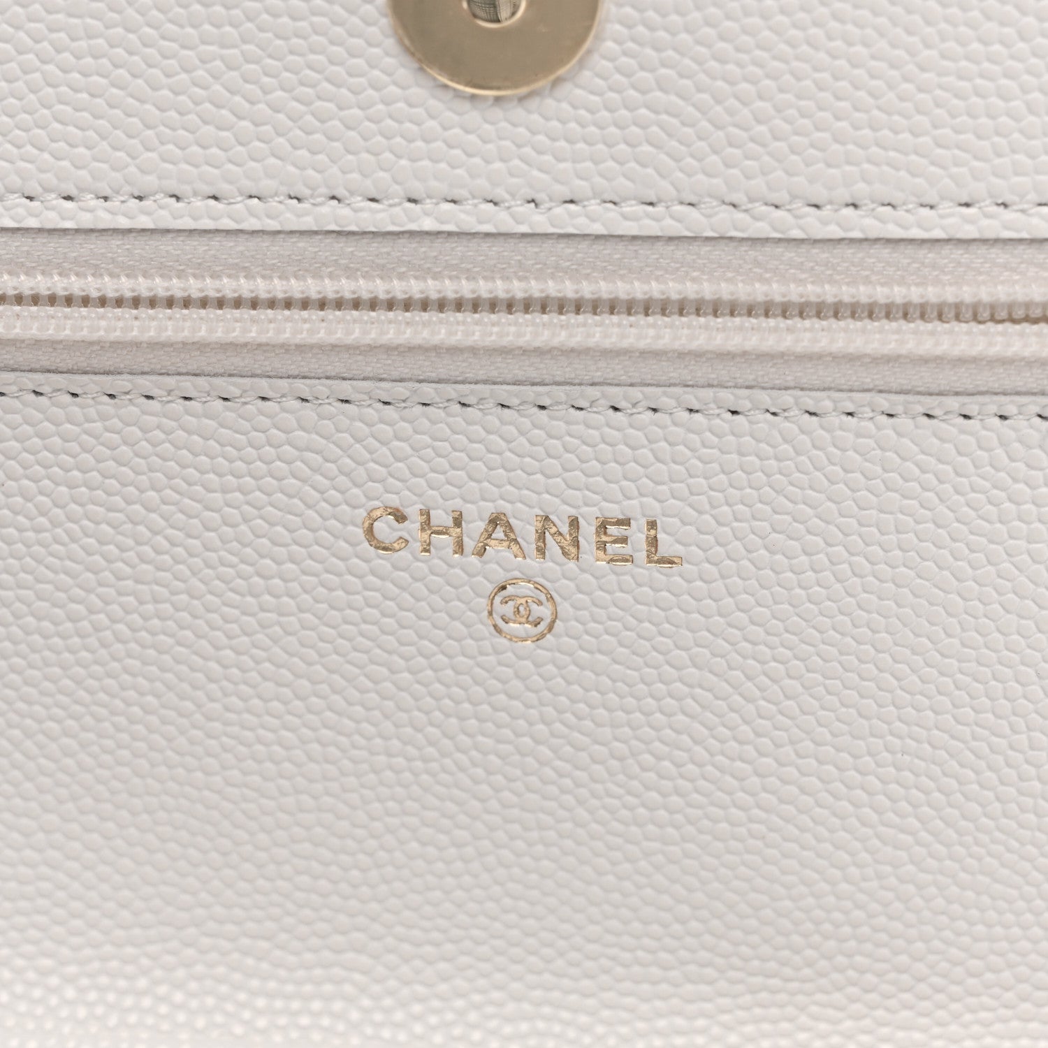 Chanel Caviar Quilted Enamel Coco Casino Wallet On Chain WOC White 6 of 12