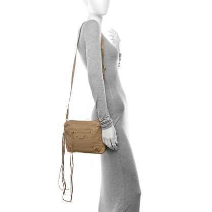 Balenciaga Agneau Classic Gold Hardware XS Reporter Crossbody Beige Sable 2 of 10