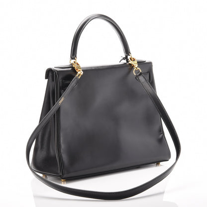 Hermes Box Kelly Retourne 28 Black 4 of 12