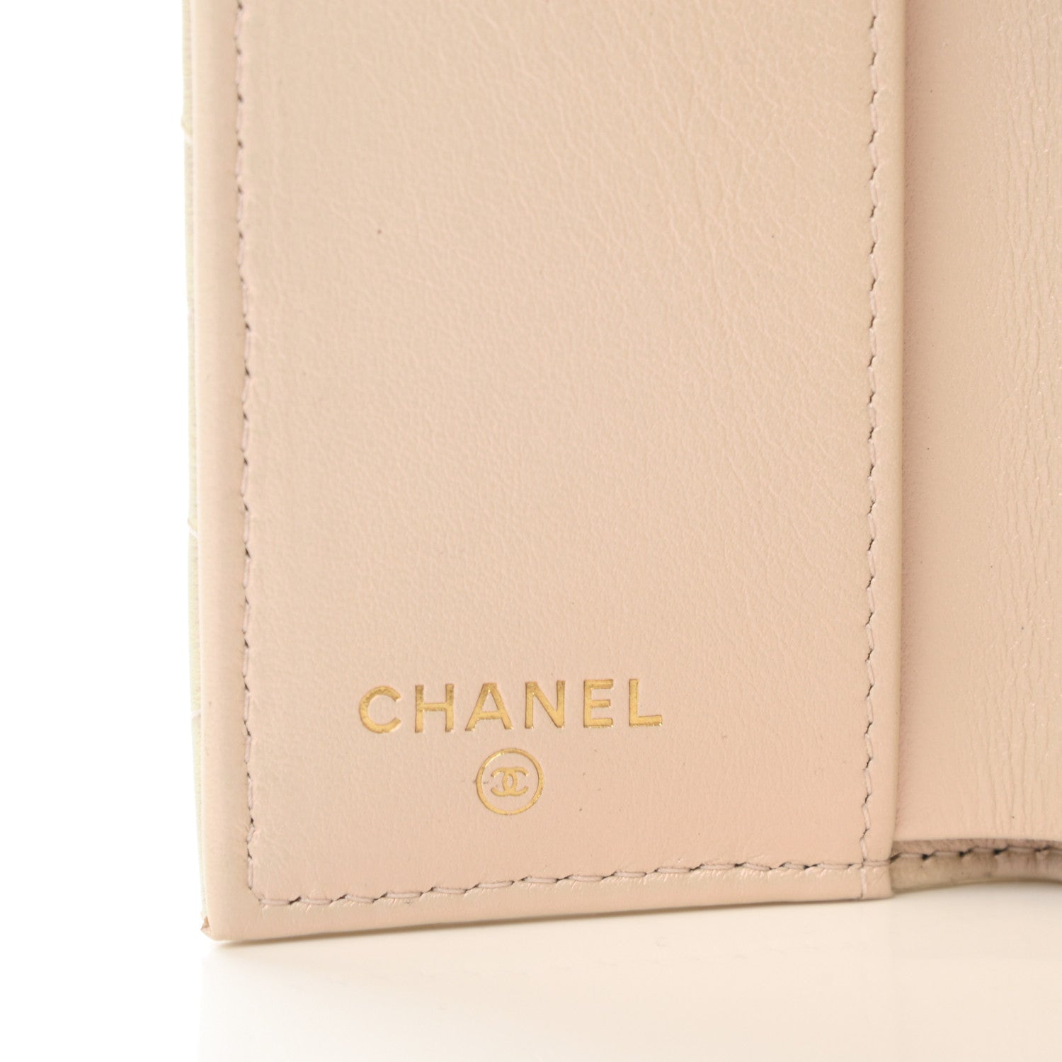 Chanel Iridescent Lambskin Quilted Double Flap Wallet Ivory 7 of 9