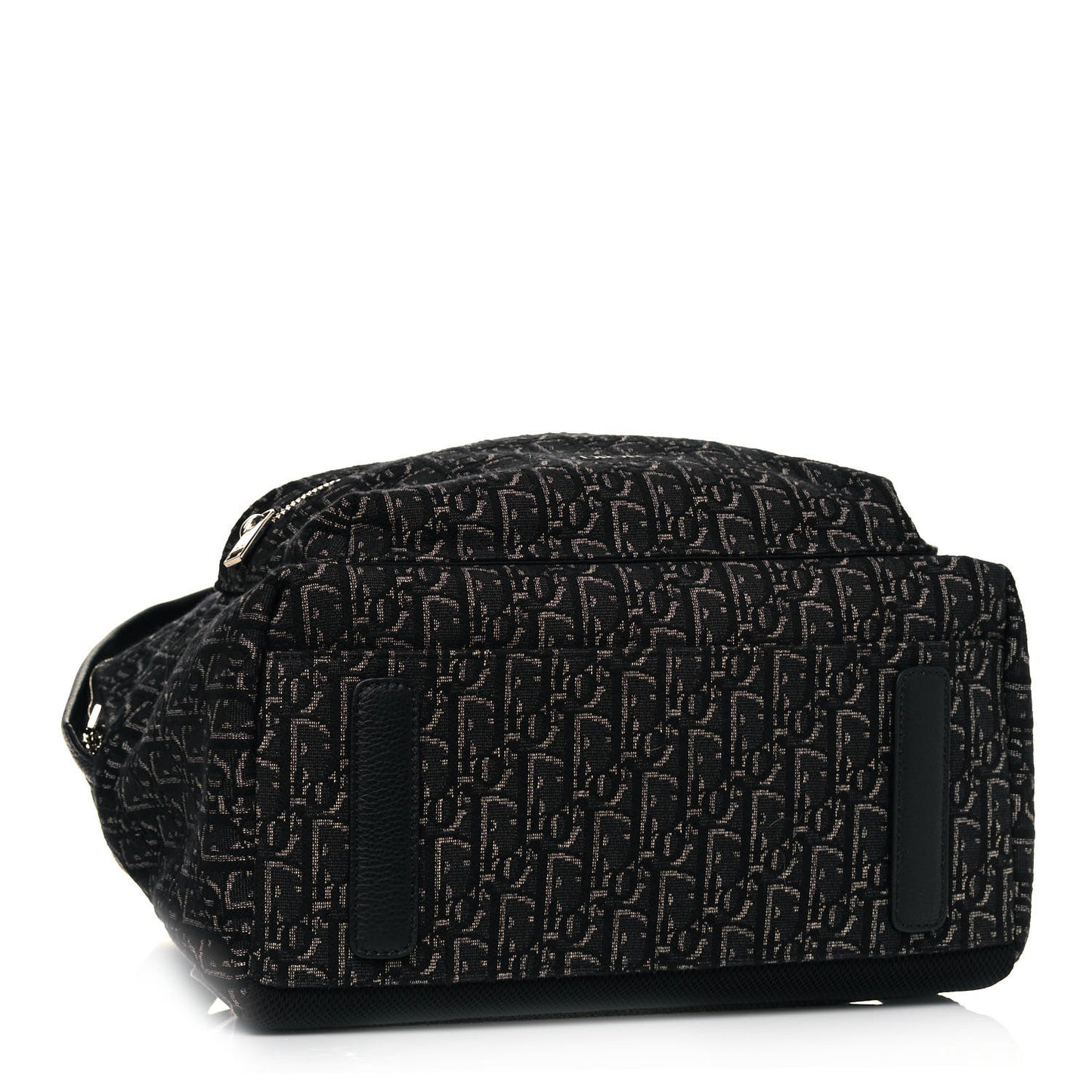 Oblique Calfskin Rider Backpack Black