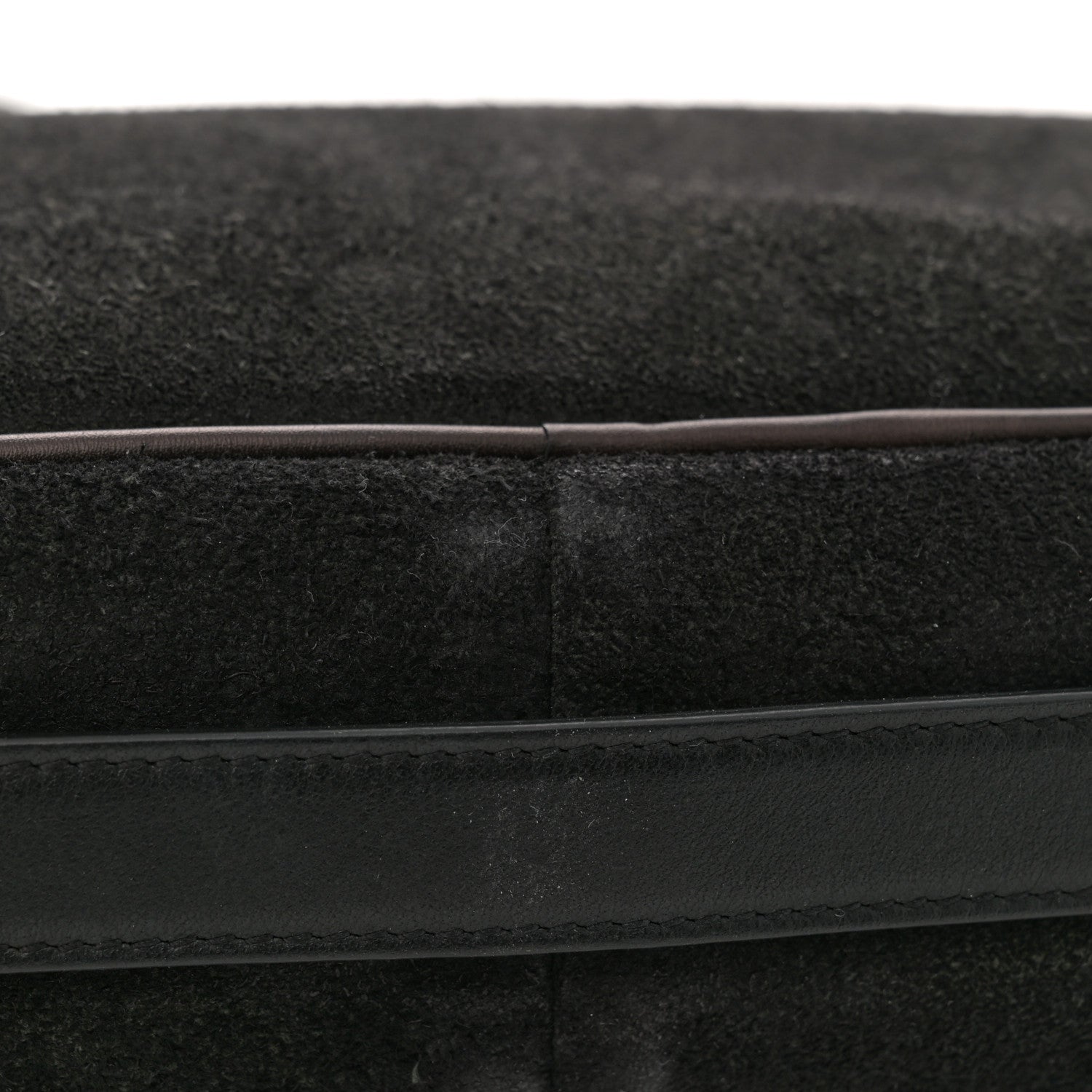 Saint Laurent Suede Flat Messenger Bag Black 11 of 11
