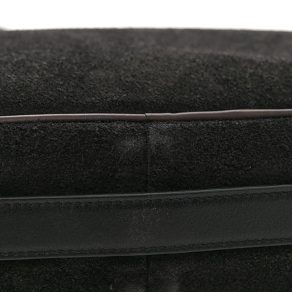 Saint Laurent Suede Flat Messenger Bag Black 11 of 11