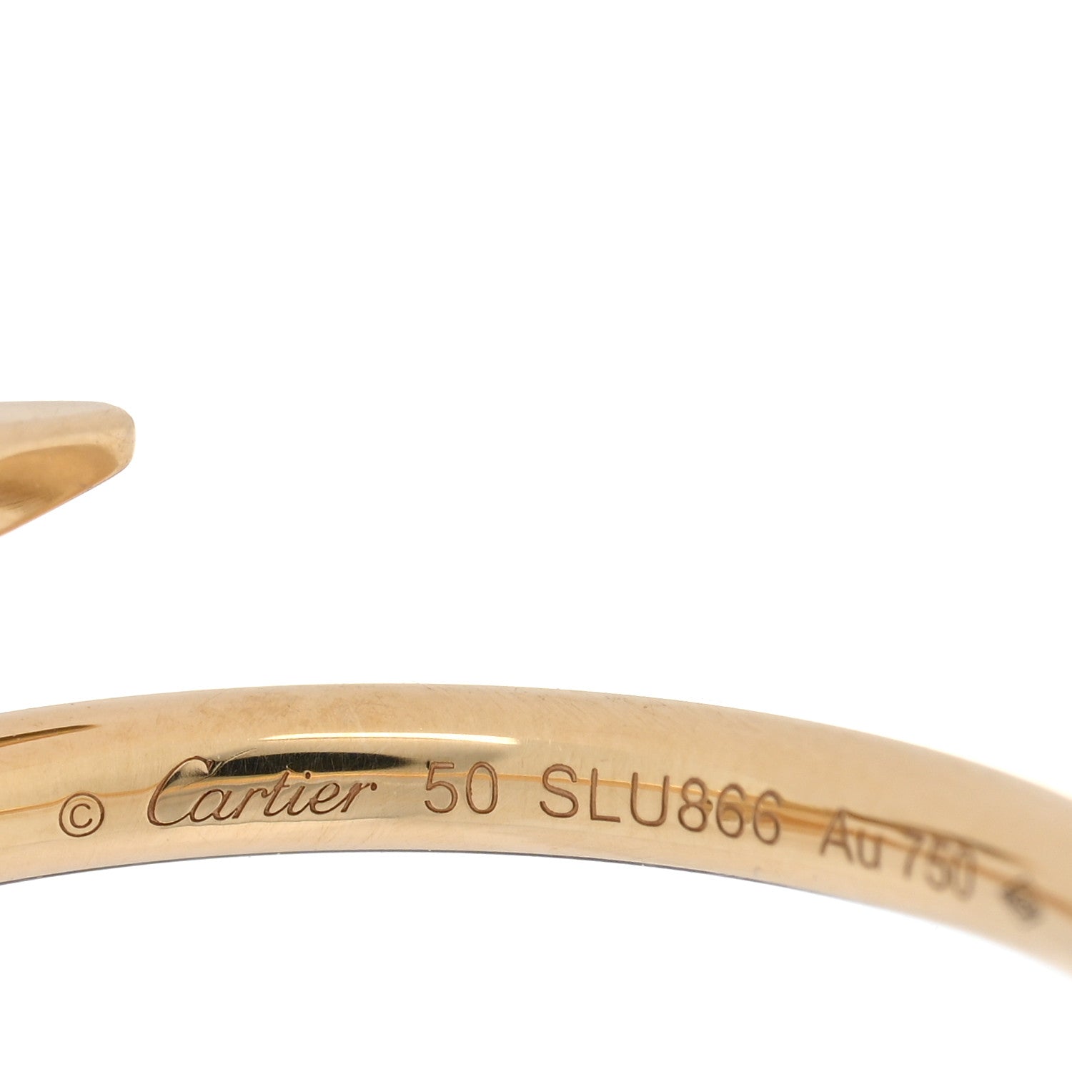Cartier 18K Yellow Gold Small Juste Un Clou Ring 50 5.25 4 of 5