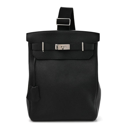 Hermes Togo Hac a Dos GM Backpack Black 1 of 9