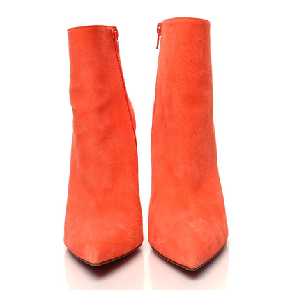 Christian Louboutin Veau Velours So Kate Booty 100 Ankle Boots 36.5 Orange 2 of 7