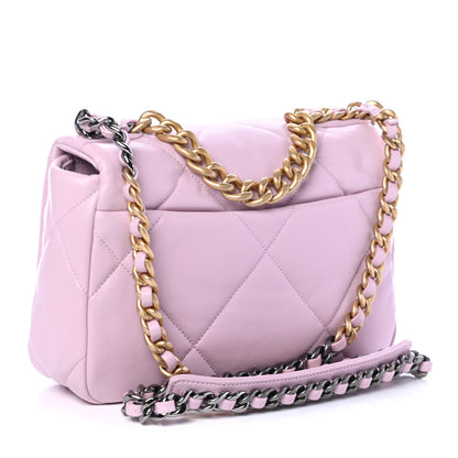 Chanel Lambskin Quilted Medium Chanel 19 Flap Light Pink 2 of 4