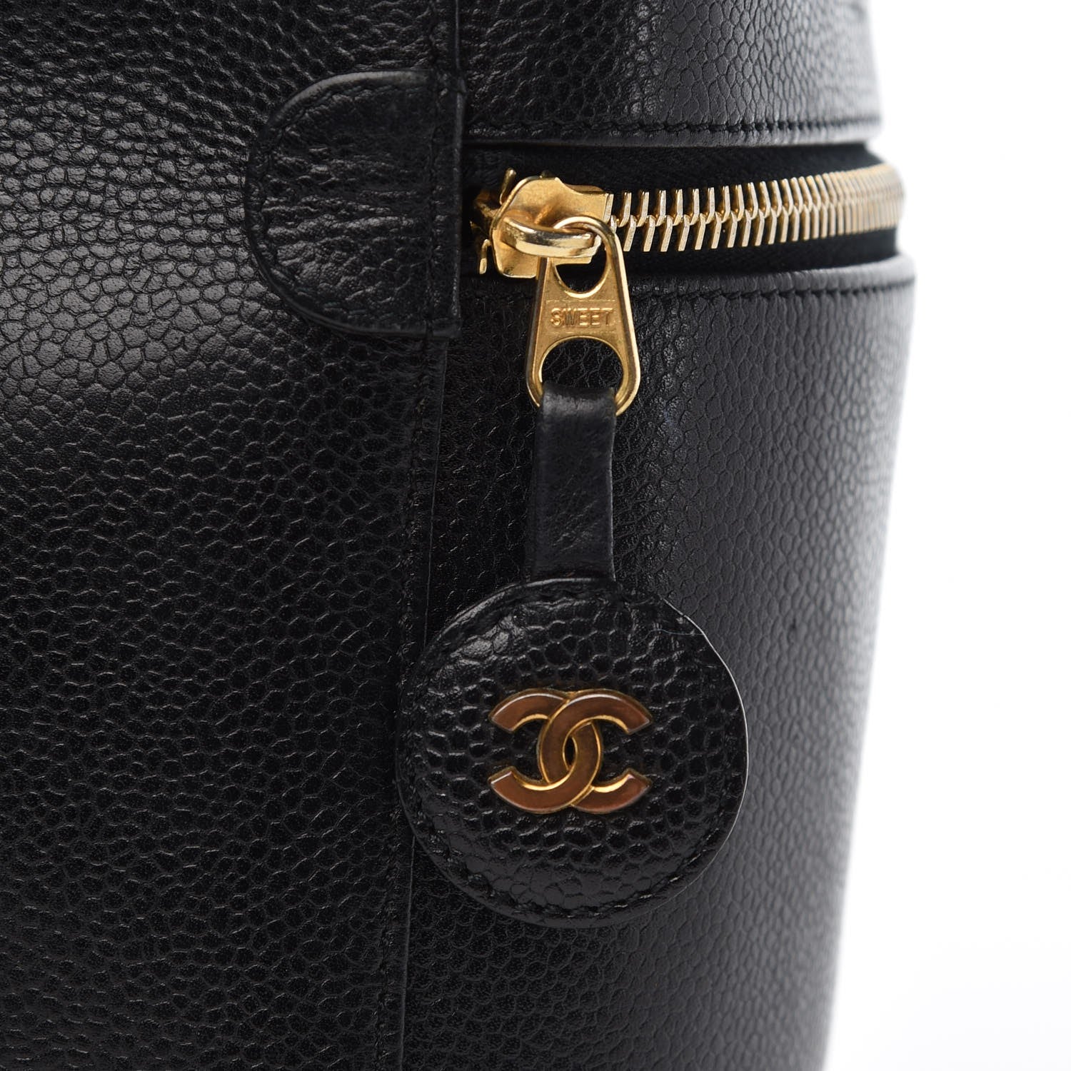Chanel Caviar Cosmetic Vanity Bag Black 9 of 15