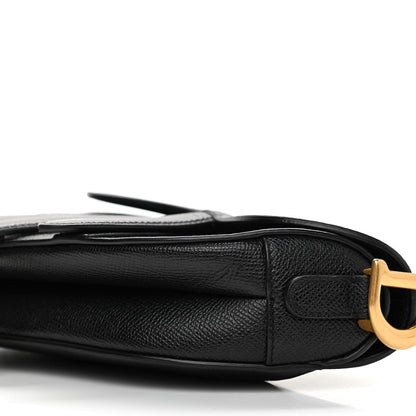 Christian Dior Grained Calfskin Mini Saddle Bag Black 8 of 11