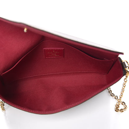 Louis Vuitton Monogram Pochette Felicie Chain Wallet Fuchsia 5 of 8