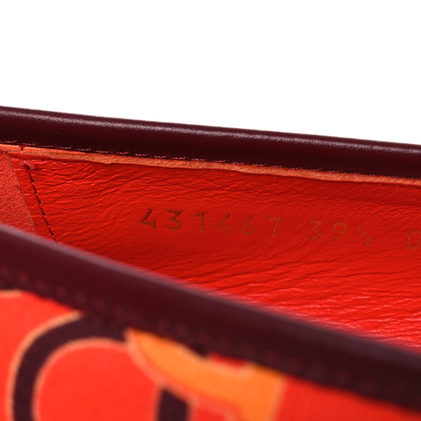 Betis Glamour Canvas Horsebit Print Womens Jordaan Loafers 39.5 Orange Red Rosso Ancora