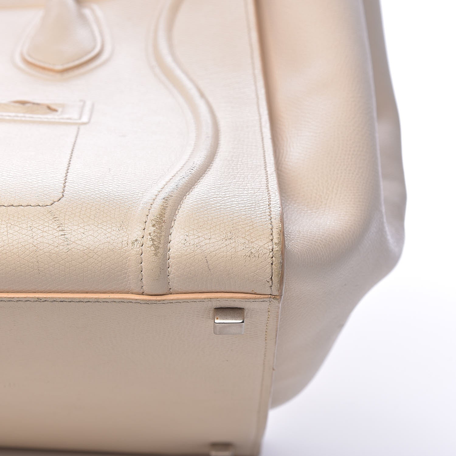 Celine Grained Calfskin Medium Phantom Luggage Cream 35 of 39