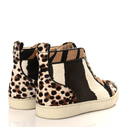 Christian Louboutin Calf Hair Animal Print Rantus Orlato Flat Sneakers 38.5 Multicolor 4 of 8
