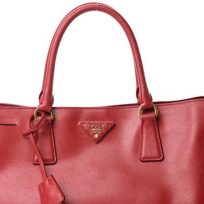 Prada Saffiano Lux Large Tote Fuoco 13 of 13