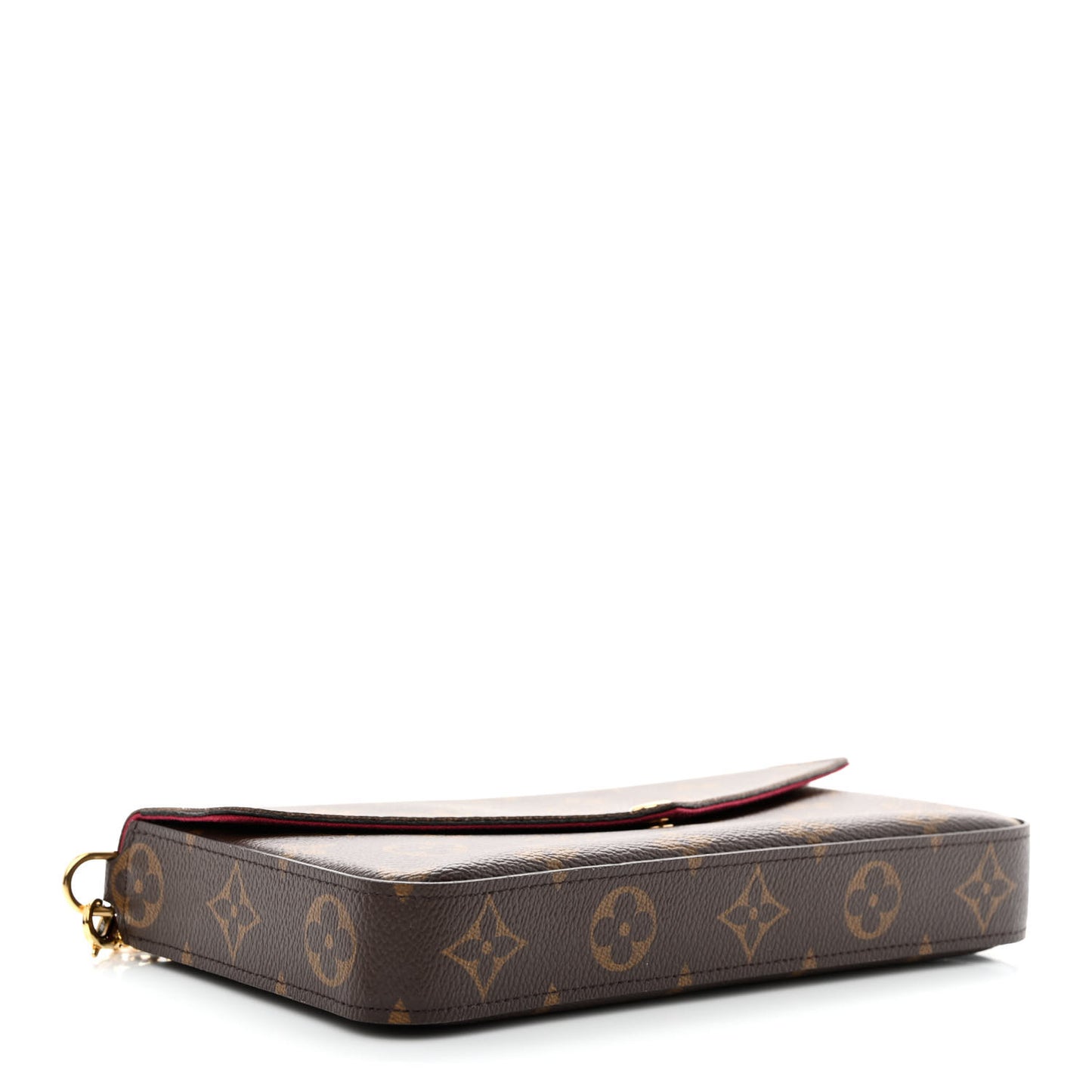 Monogram Pochette Felicie Chain Wallet Fuchsia