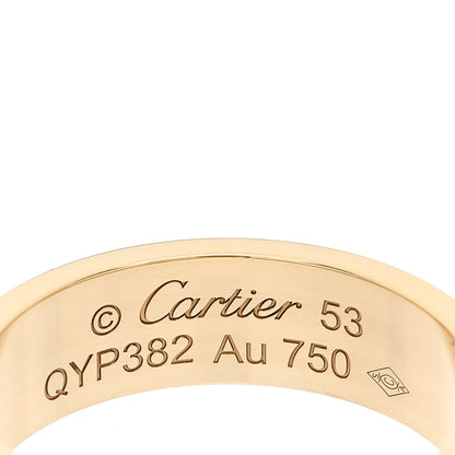 Cartier 18K Yellow Gold 5.5mm LOVE Ring 53 6.5 4 of 5