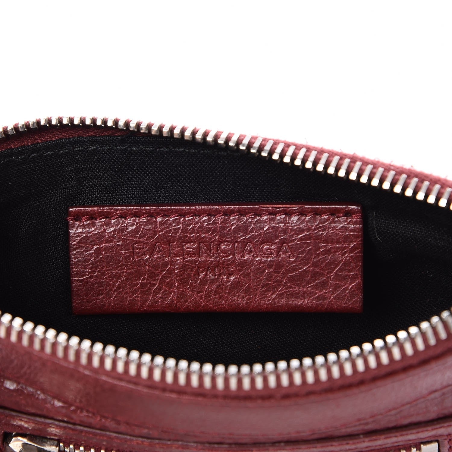 Balenciaga Agneau Giant 12 Silver Hardware M Porte-Monnaie Coin Purse Rouge Cerise 6 of 8