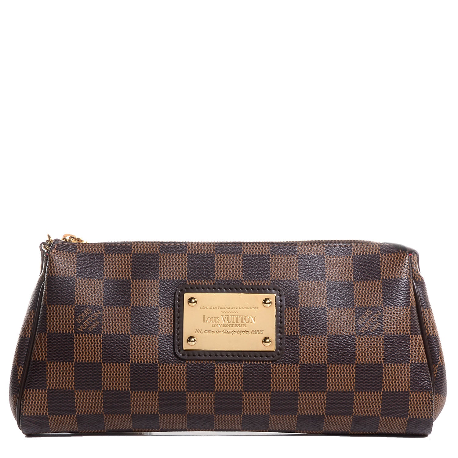 Louis Vuitton Damier Ebene Eva Clutch 1 of 8
