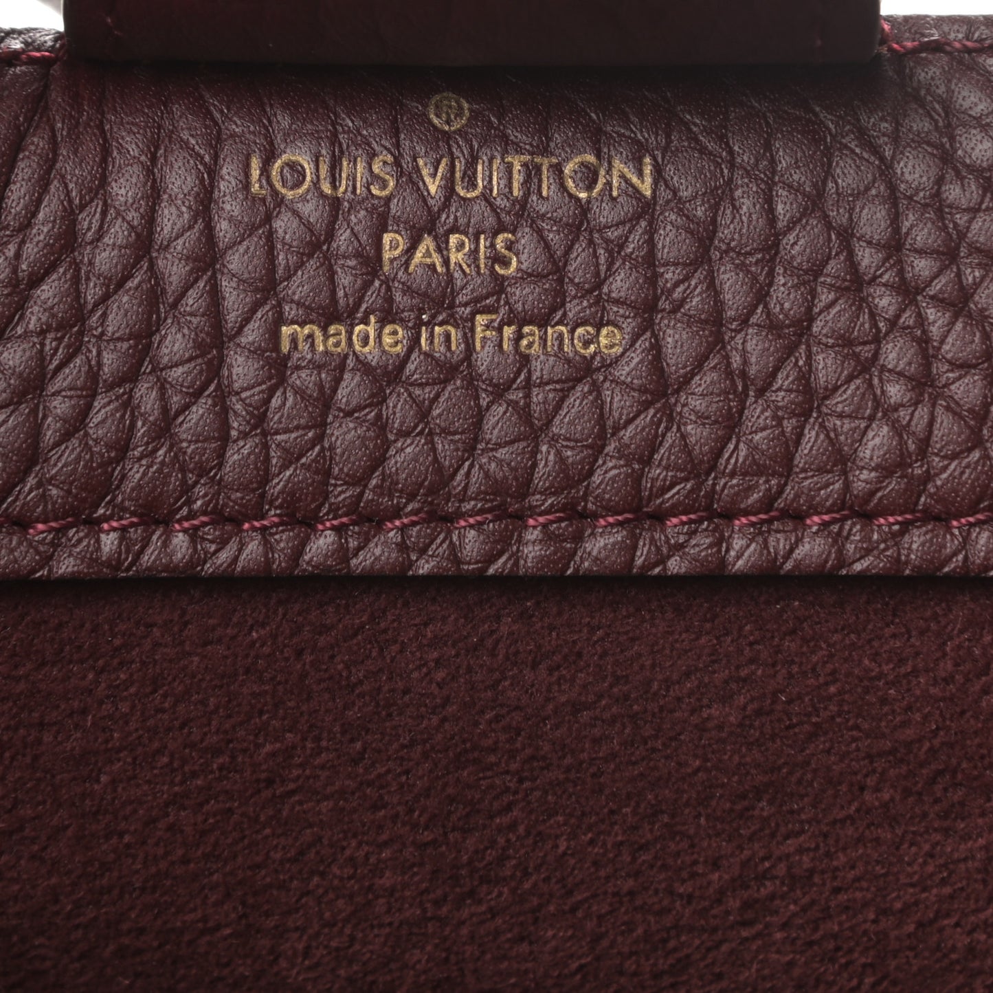 Damier Ebene Cuir Taurillon Brittany Bordeaux