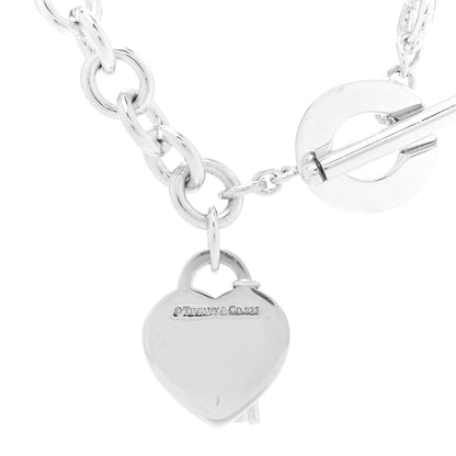 Tiffany Sterling Silver Return to Tiffany Heart Tag Key Charm Bracelet 3 of 4