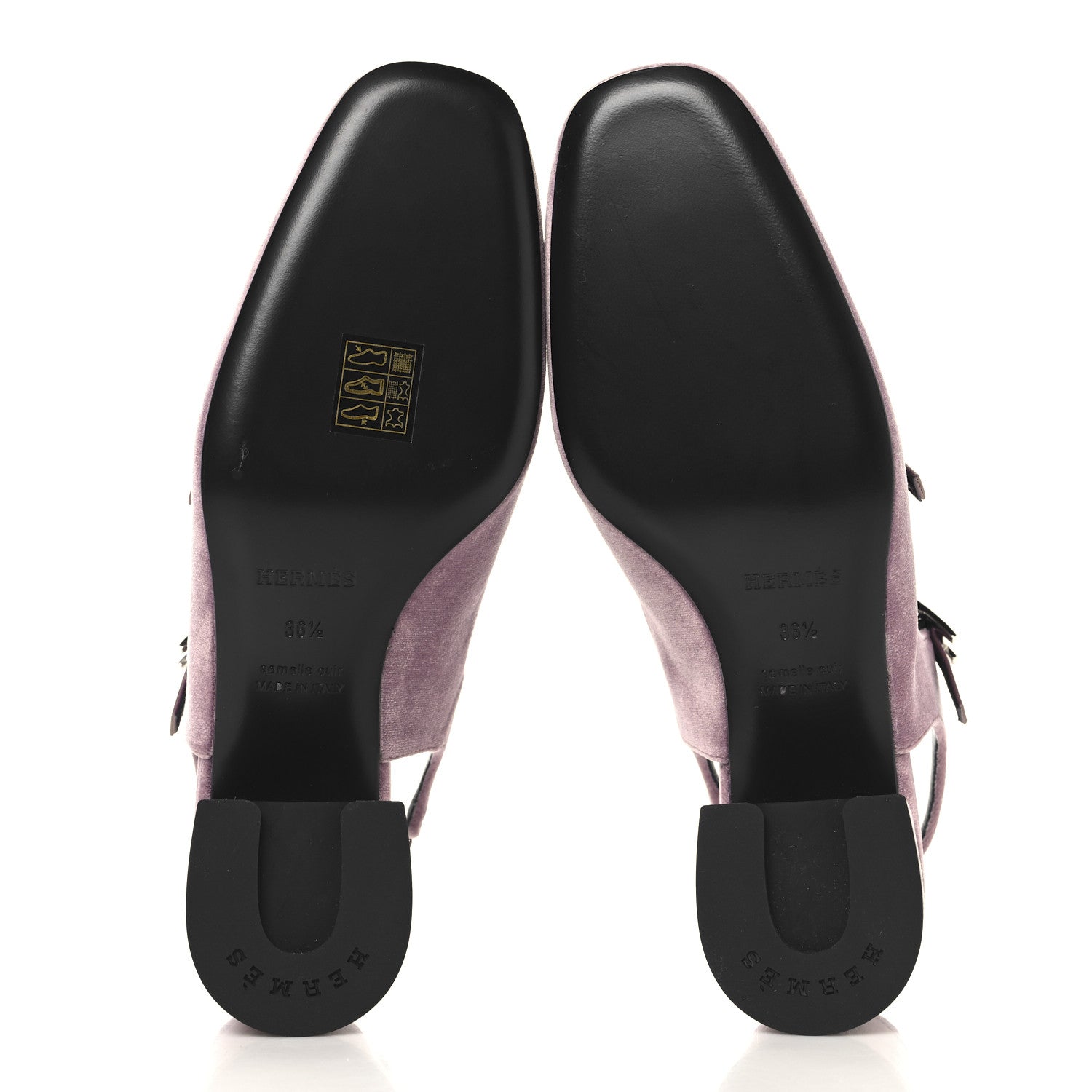 Hermes Velvet Jackie 50 Pumps 36.5 Bruyere 6 of 10