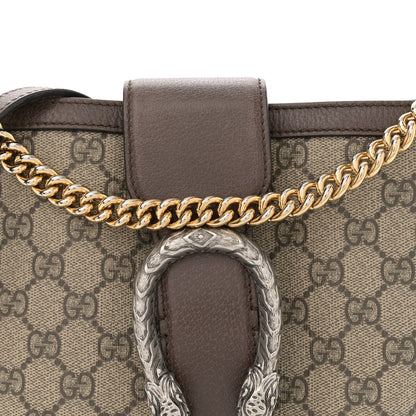 Gucci GG Supreme Monogram Medium Dionysus Bucket Bag Beige New Acero 8 of 10