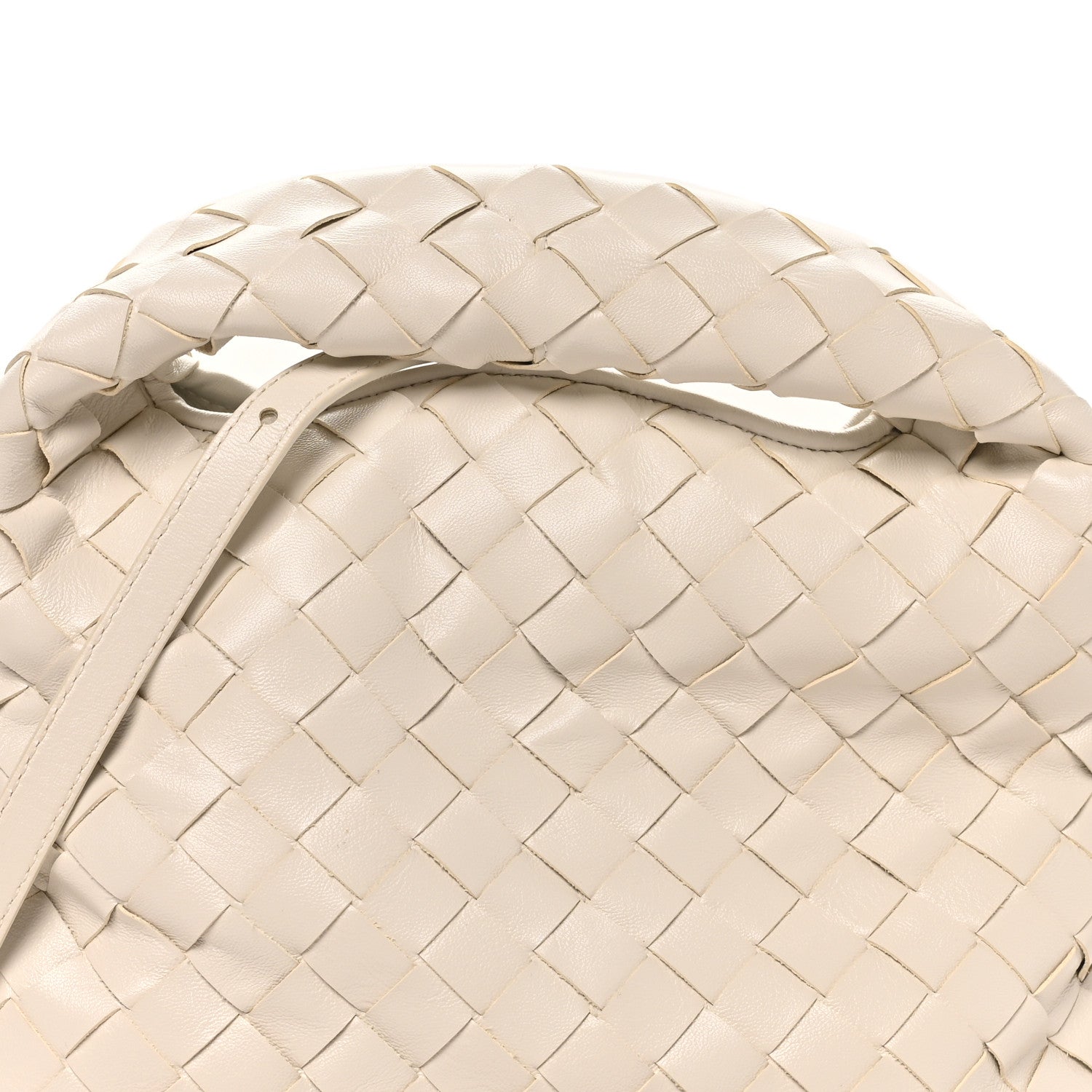 Bottega Veneta Calfskin Intrecciato Mini Hop White 8 of 10