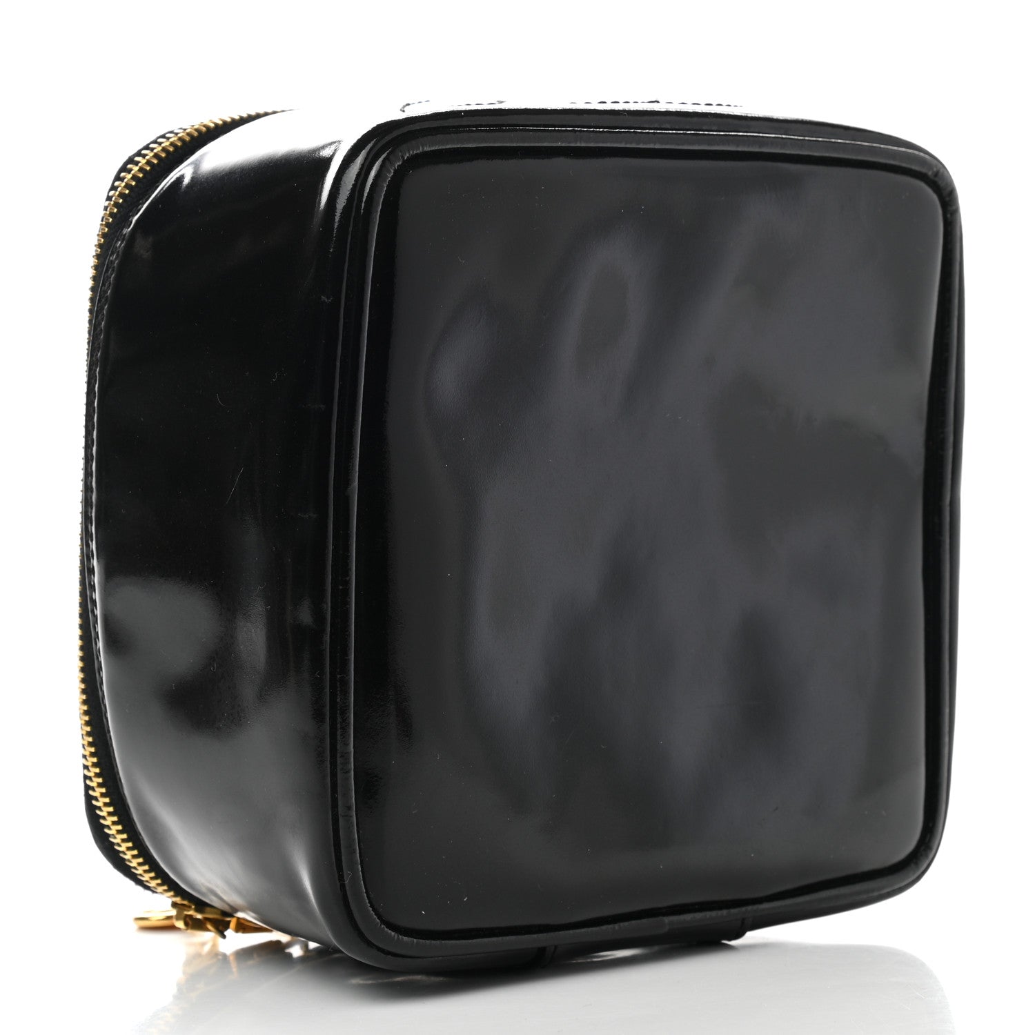 Chanel Patent Vanity Cosmetic Case Black 4 of 12