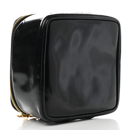 Chanel Patent Vanity Cosmetic Case Black 4 of 12