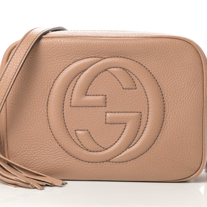 Gucci Pebbled Calfskin Small Soho Disco Bag Camelia 8 of 11