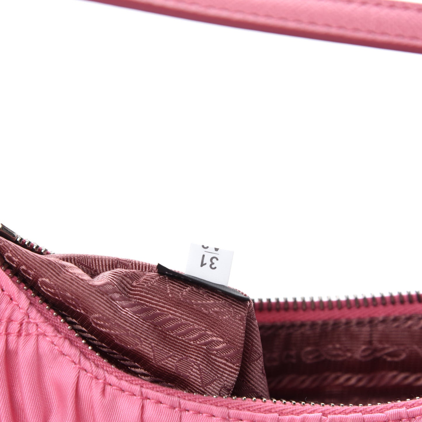 Tessuto Nylon Gaufre Shoulder Bag Begonia