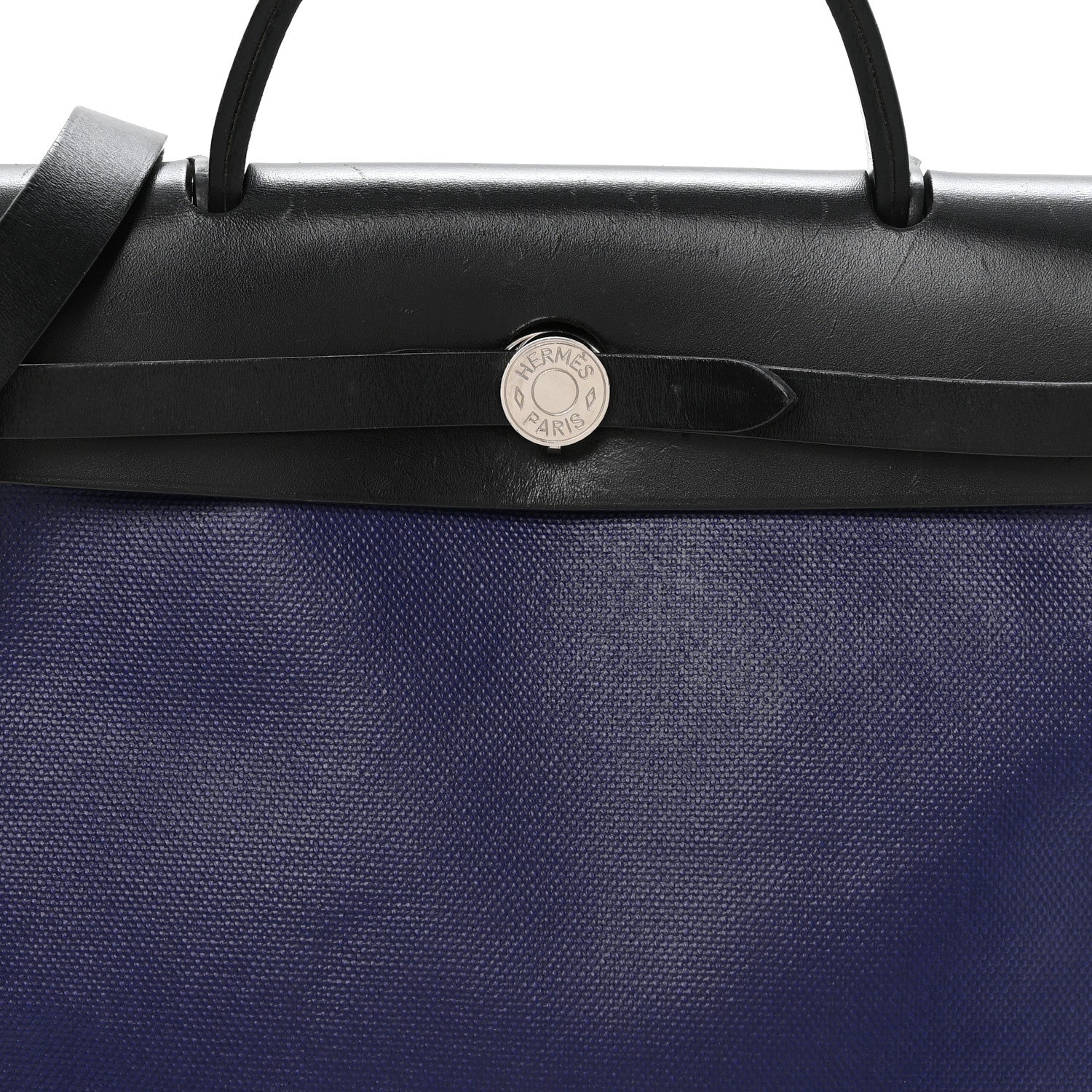 Hermes Toile H Berline Vache Hunter Herbag Zip PM 31 Bleu Saphir Black 9 of 11