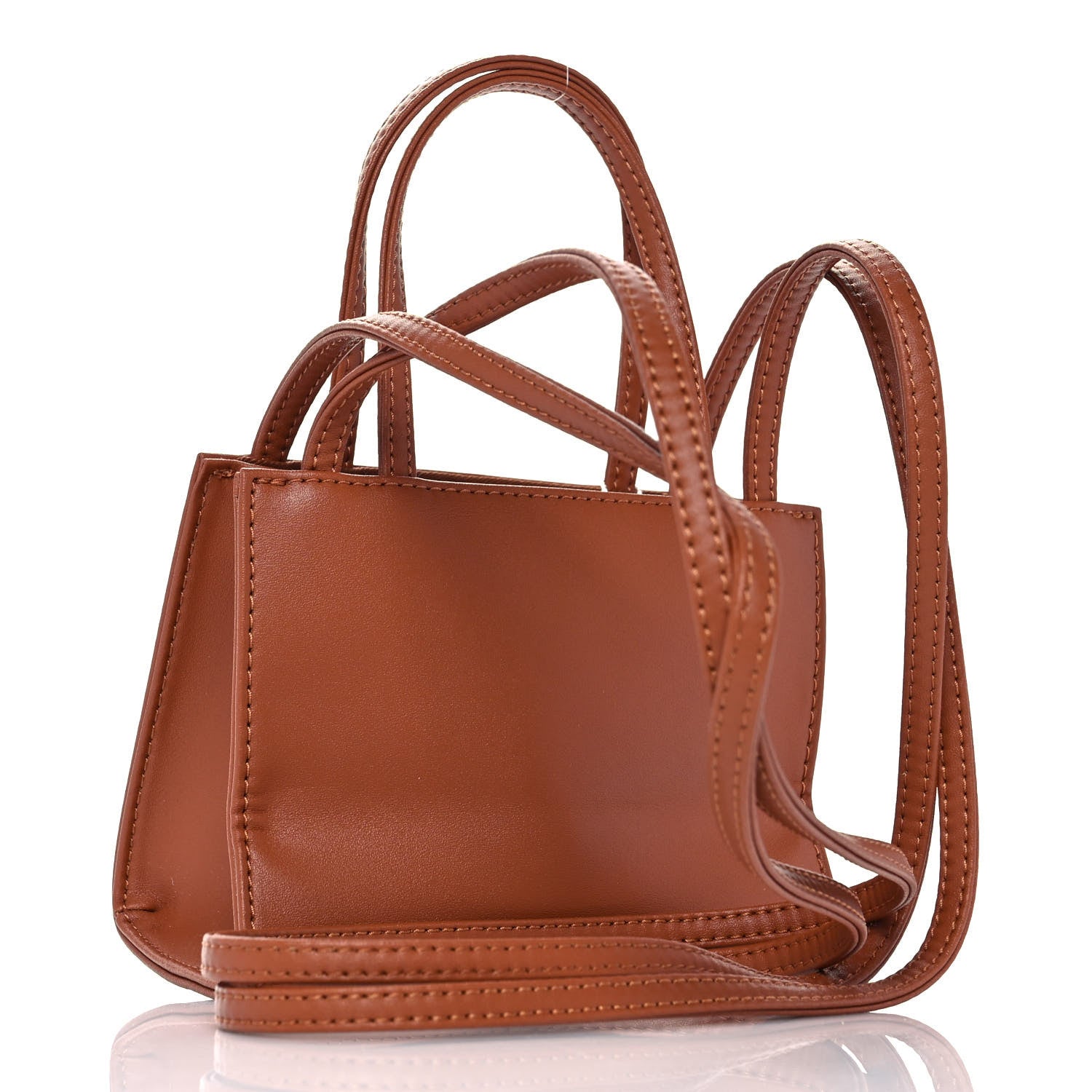 Telfar Vegan Leather Small Shopping Bag Tan 3 of 11