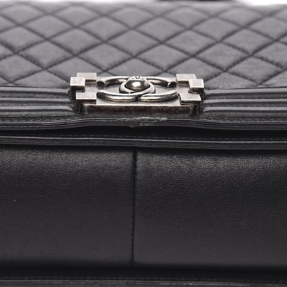 Chanel Calfskin Quilted New Medium Boy Flap Black 10 of 14