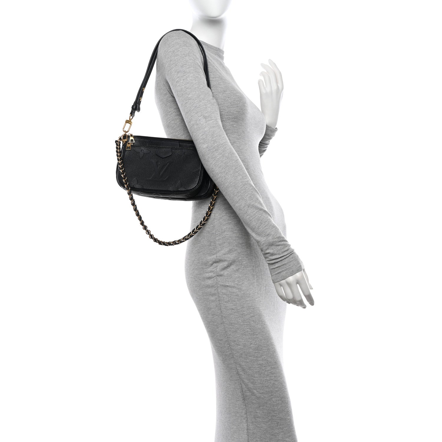 Saint Laurent Grain de Poudre Mini Classic Monogram Cassandra Top Handle Crema Soft 2 of 11