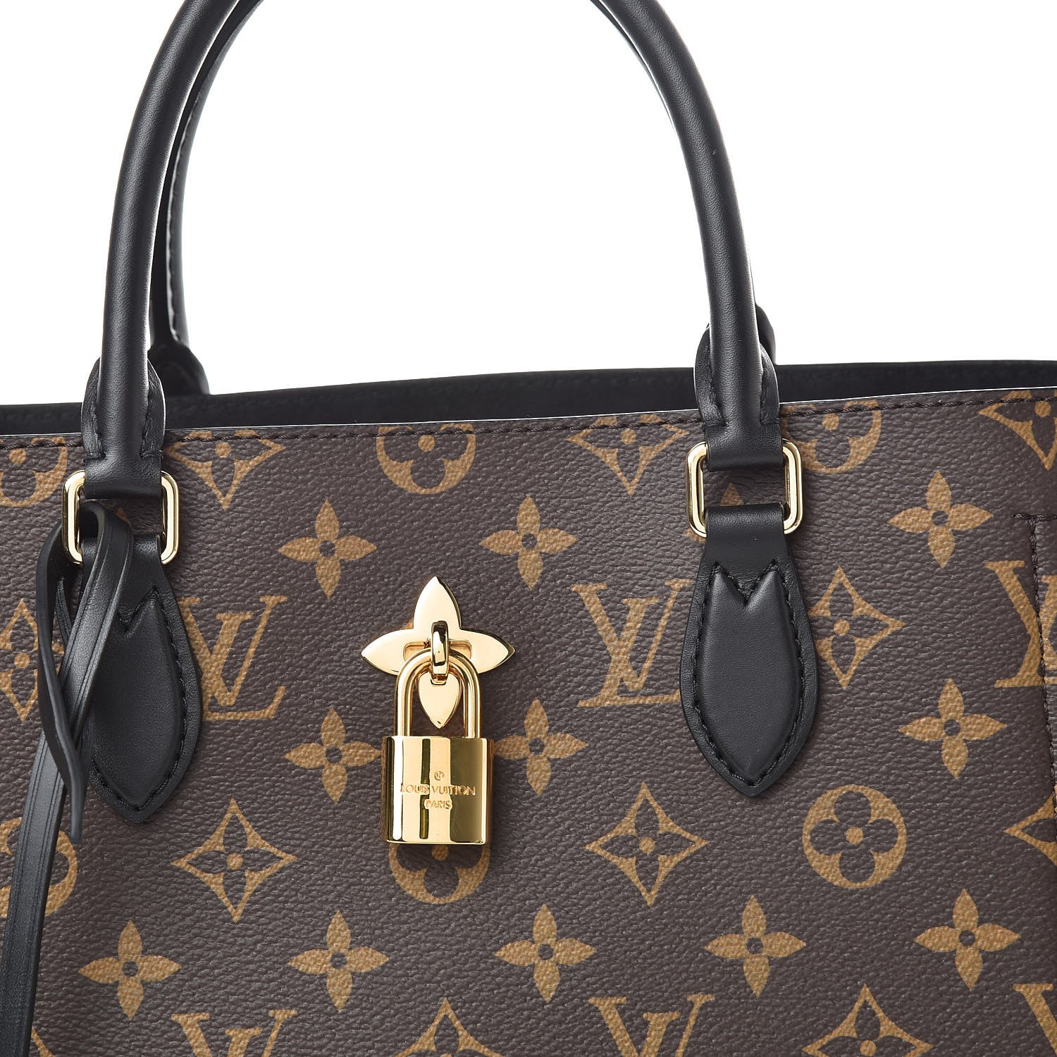 Louis Vuitton Monogram Flower Tote Black 8 of 10
