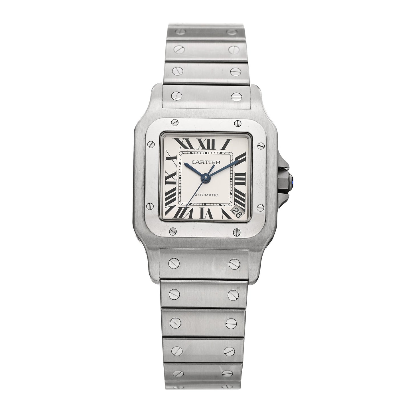 Stainless Steel 32mm Santos De Cartier Galbee Automatic Watch