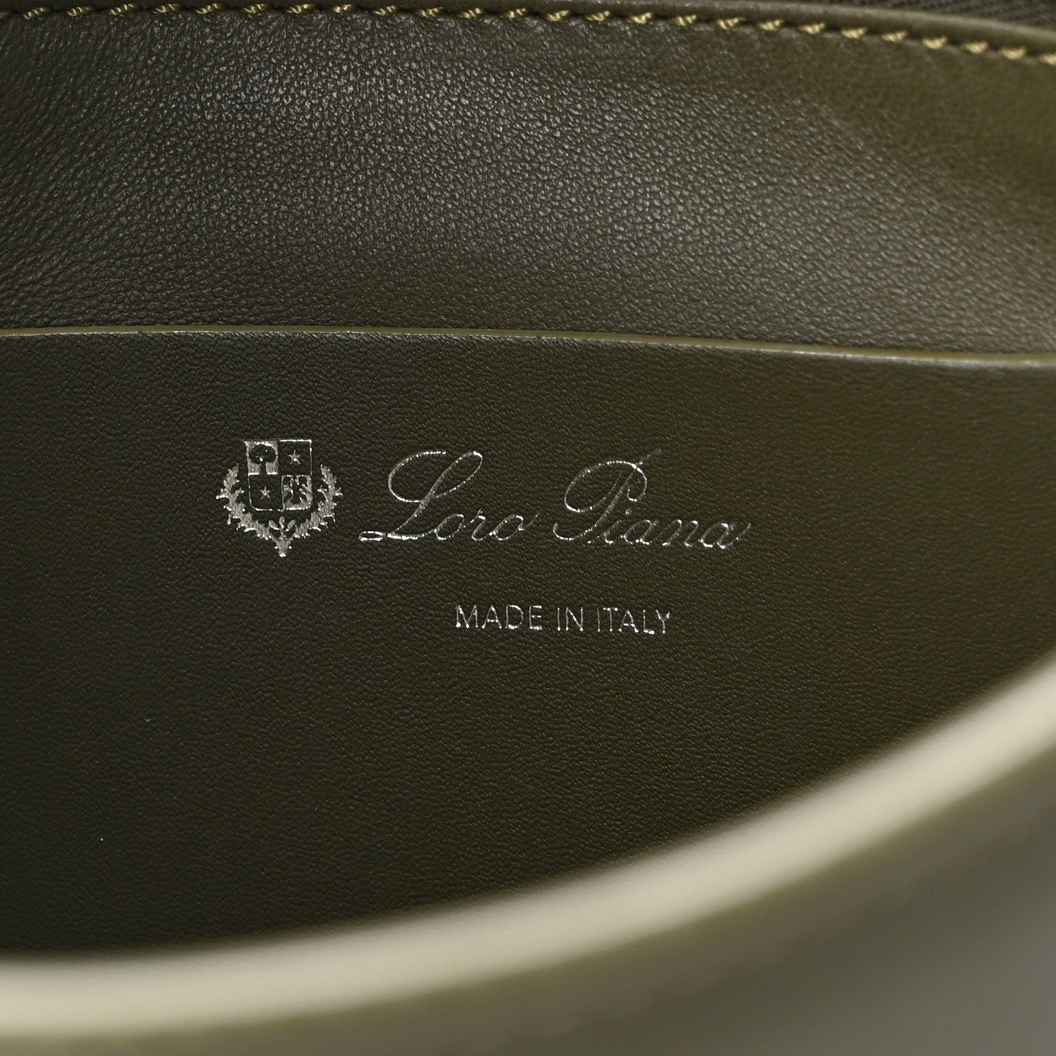 Loro Piana Grained Calfskin Fleur Crossbody Green 6 of 11