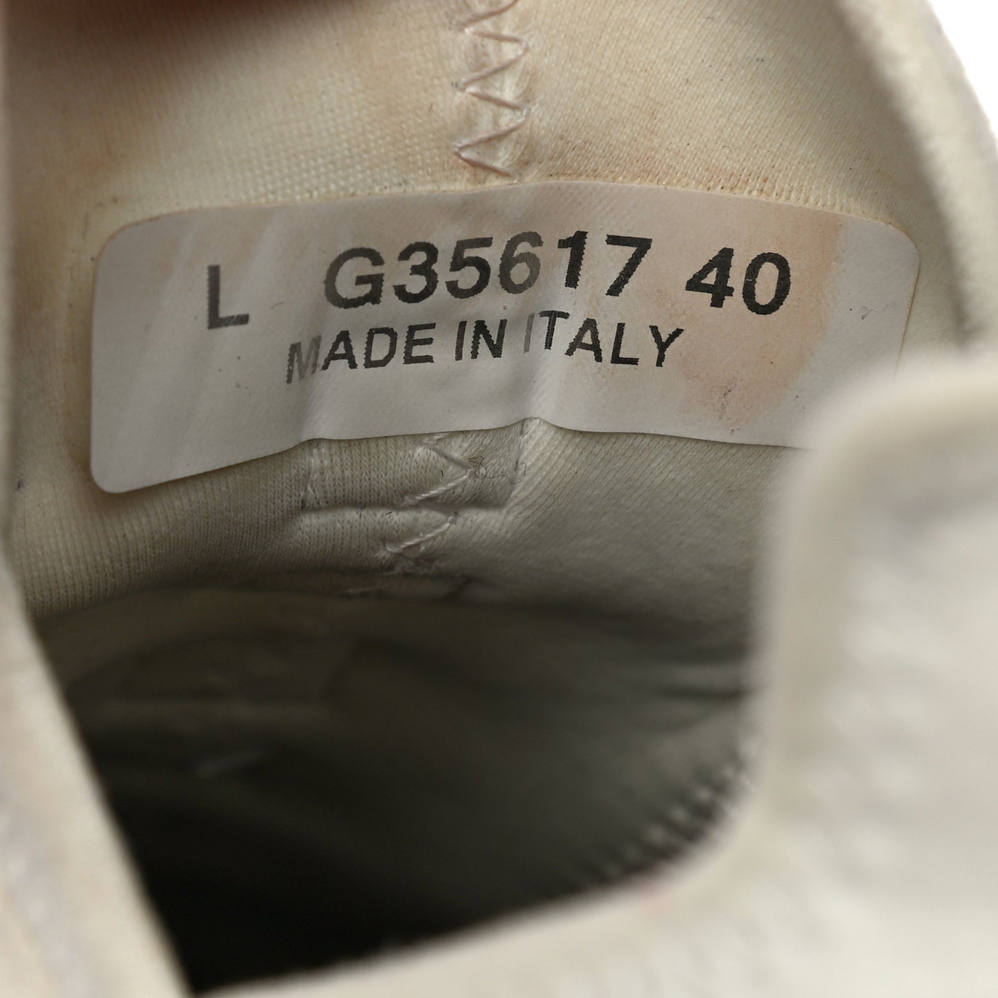 Velvet Calfskin Mixed Fibers CC Sneakers 40 Ivory Black