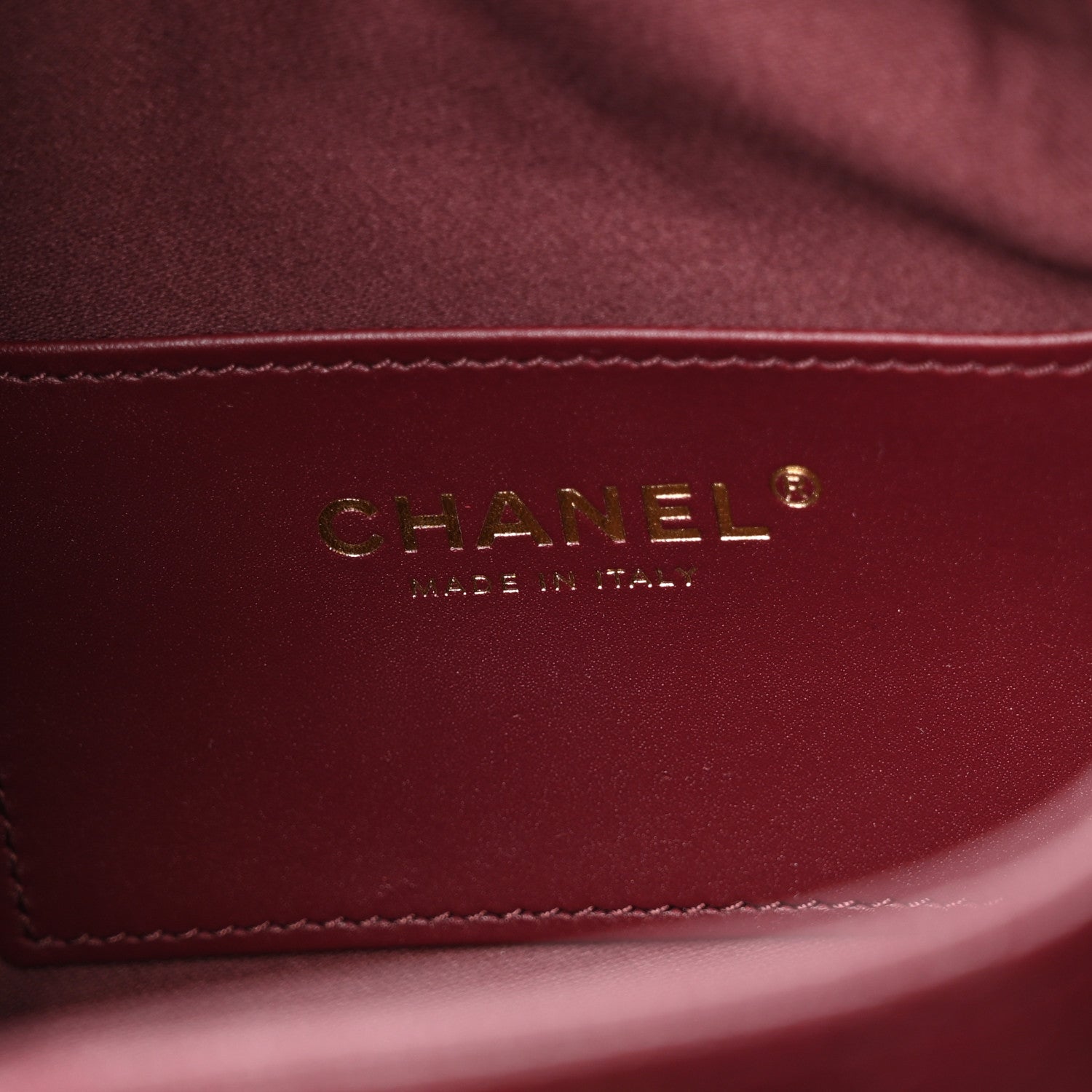 Chanel Goatskin Quilted Small Chanel 25 Handbag Dark Burgundy 7 of 10