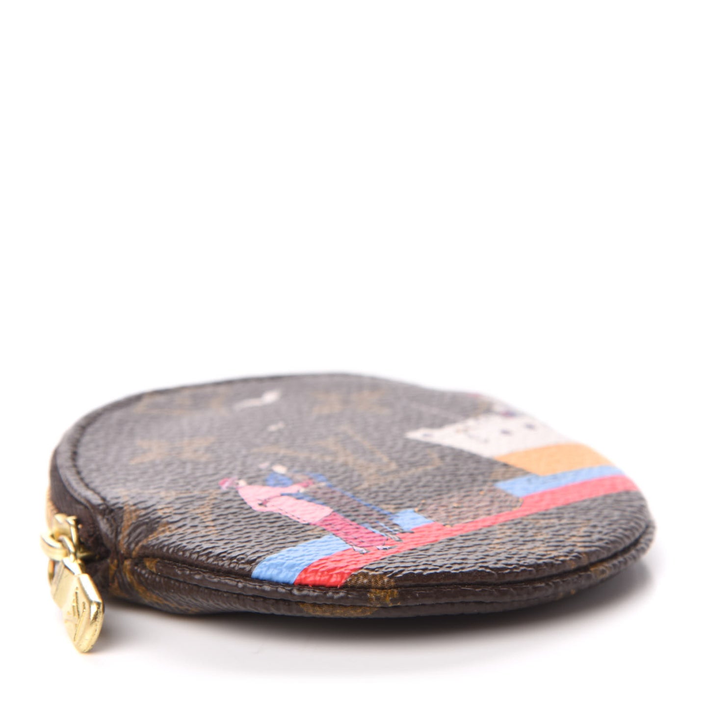 Monogram 2016 Christmas Animation Round Coin Purse Rouge