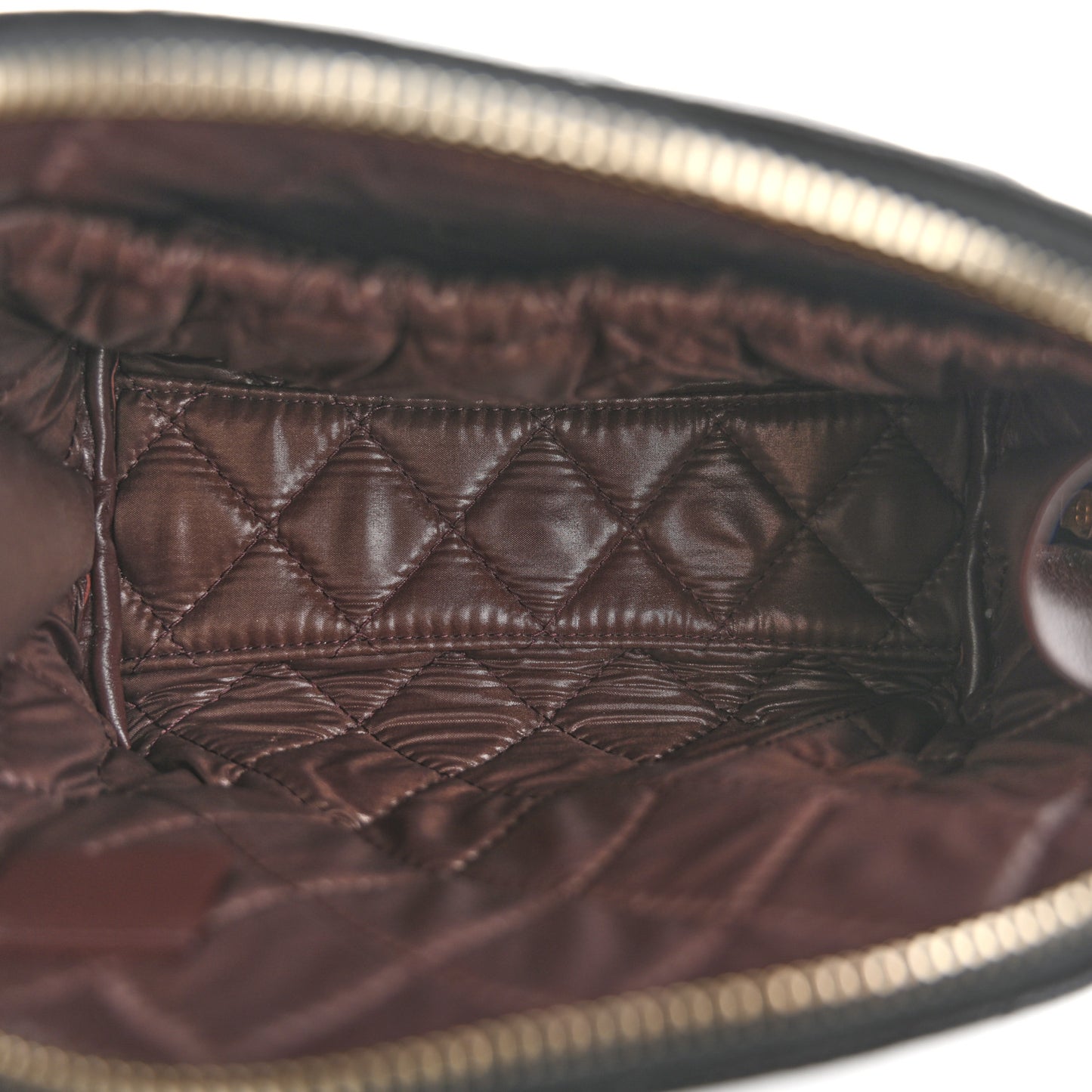 Caviar Quilted Cosmetic Case Black