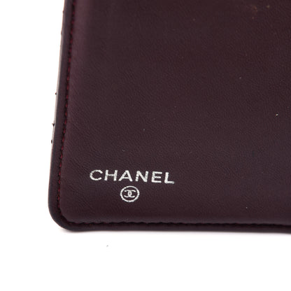 Chanel Lambskin Quilted Yen Wallet Black 6 of 15