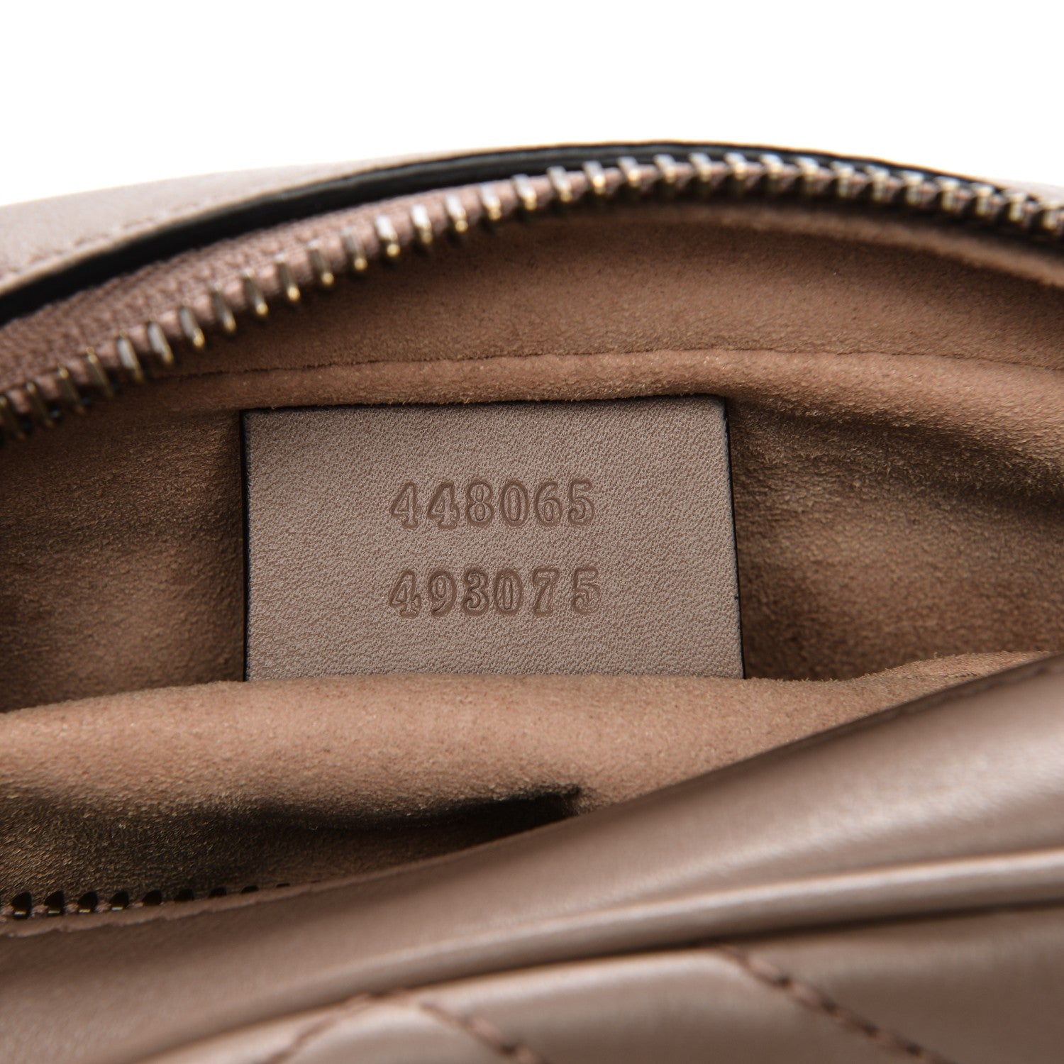 Gucci Calfskin Matelasse Mini GG Marmont Chain Shoulder Bag Nude 7 of 7